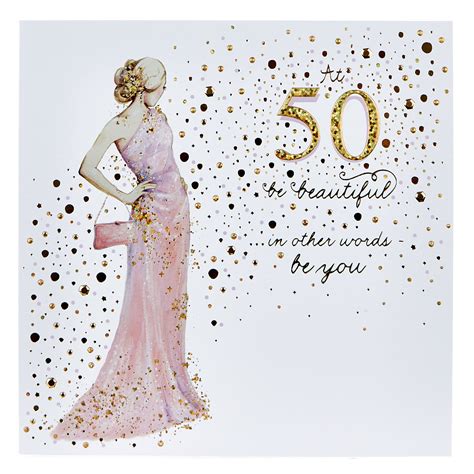 buy platinum collection 50th birthday card be beautiful for gbp 1 49