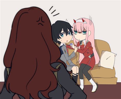 Zero Two Hiro And Nana Darling In The Franxx Drawn By
