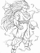 Goku Coloring Super Saiyan Pages Getcolorings Color Printable sketch template