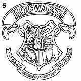 Hogwarts Coloring Houses Pages Getcolorings Printable sketch template
