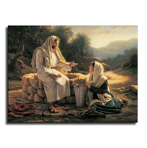 amazoncom jesus christ talking   samaritan woman poster