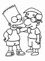 Simpson Coloriage Bart Ausmalbilder Milhouse Malvorlagen Coloriages Malbuch Itchy Ausmalen Ami Scratchy Amigo Animierte Fun Mussolini Ausdrucken Lustige Vorlagen Disegno sketch template