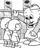 Coloring Pages Kids Wiggly Meet Piggly Doghousemusic sketch template