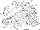 Chinook Blueprint Breakdown Helicopters Cutaway Blueprints Airframe 47d Cutaways Drawingdatabase Helicoptero Falklands Helikopter Wellicht Militar sketch template