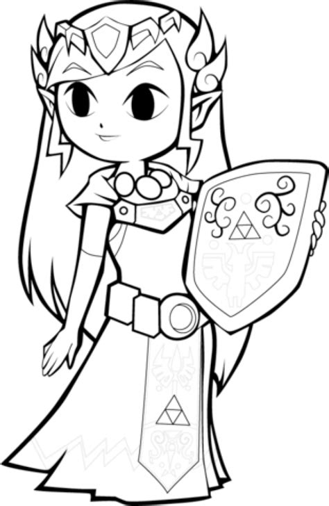 zelda coloring pages    clipartmag