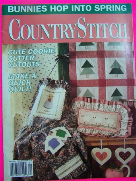 1990s country stitch pattern magazine quilt garland paper dolls
