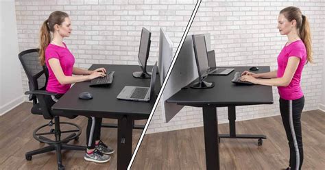 whats  ideal sitting  standing desk ratio
