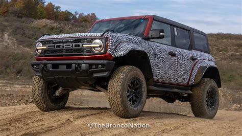 ford bronco raptor appears wearing  camouflage