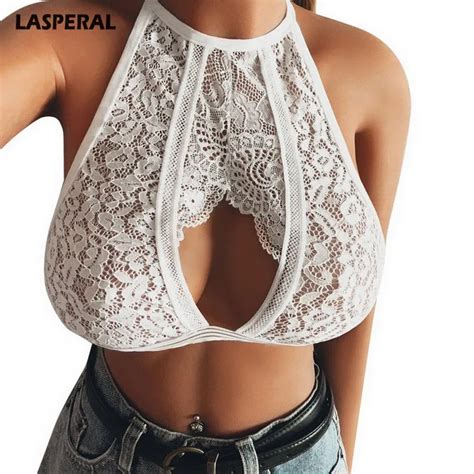 Lasperal Sexy Hollow Out Women S Bra Lace Hollow Hanging Neck Sexy Lace