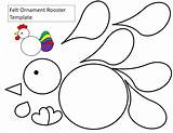 Rooster Templates Teardrop Feathers Felt Separate Put sketch template