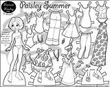 Dolls Paper Doll Printable Summer Marisole Paisley Monday Print Coloring Friends Pages Clothes Paperthinpersonas Personas Thin Clothing Kids Adult Click sketch template