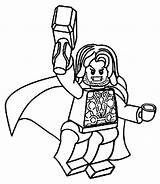 Thor Lego Coloring Pages sketch template