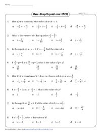 solving  step equations worksheet  worksheet info