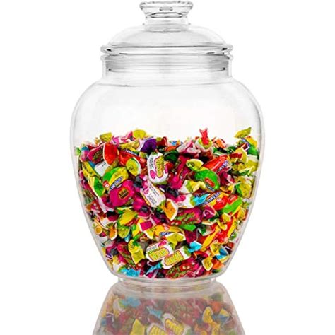 ounce candy jar  lid premium acrylic clear apothecary jar