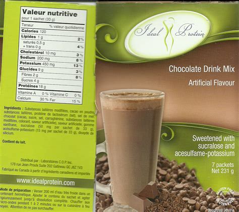 ideal protein chocolate drink mix nutrition nutrition pics
