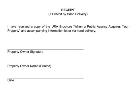 10 free delivery receipt templates word pdf