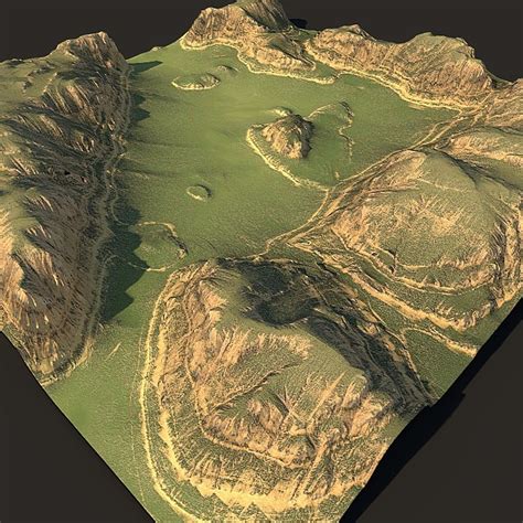 model terrain maps