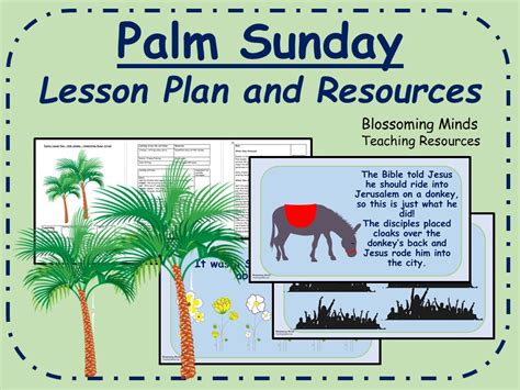 palm sunday lesson plan  powerpoint easter ks