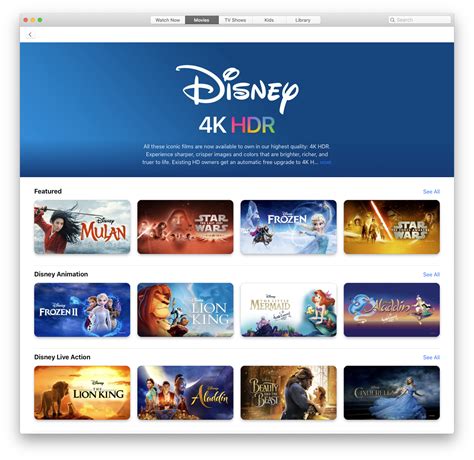 disney movies showing      itunes store  select countries page