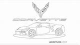 Corvette Coloring Pages Chevy Chevrolet Print Click sketch template