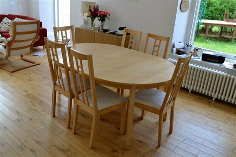 ikea extending oval kitchen table   chairs  grange edinburgh
