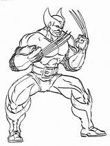 Wolverine Colorir Garras Suas Invencível sketch template