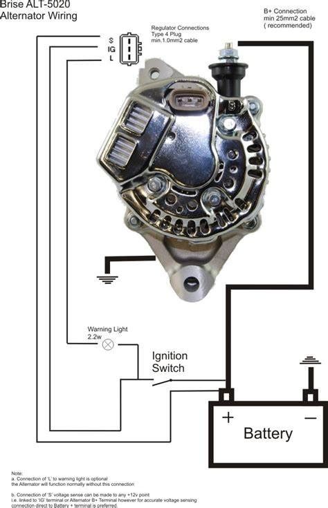 denso alternator wiring diagram type
