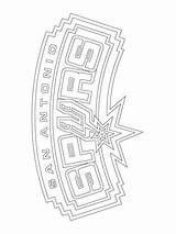 Antonio San Spurs Logo Coloring Pages Printable Nba Color Oklahoma Thunder City Supercoloring Choose Board sketch template