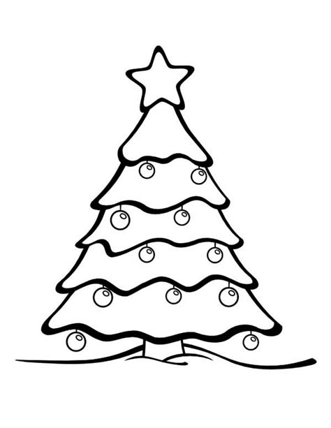 gorgeous christmas tree  winter season coloring page coloring page