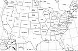 Map States United Printable 50 State Outline Coloring Blank Usa Maps Labeled Name America Names Clip Capitol Resolution High Cities sketch template