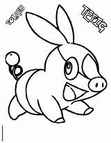 Pages Pokemon Coloring Chespin Getcolorings sketch template