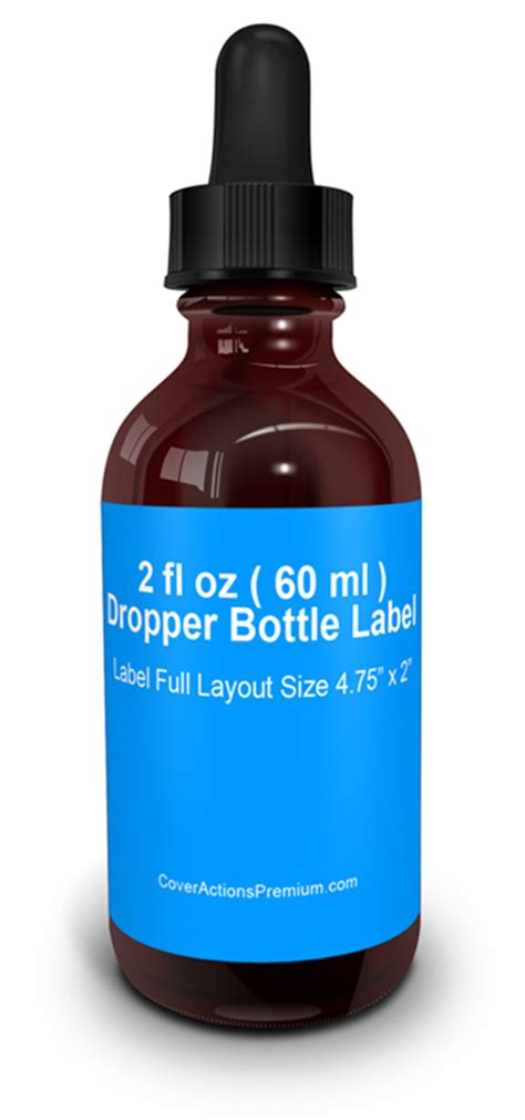 dropper bottle mock  cover actions premium mockup