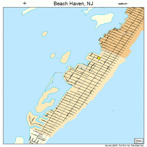 beach haven  jersey street map