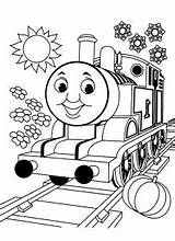 Thomas Coloring Friends Kids Pages Color Children Simple Printable sketch template
