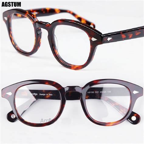Medium Size Vintage Tortoise Shell Eyeglass Frames Optical Spectacles