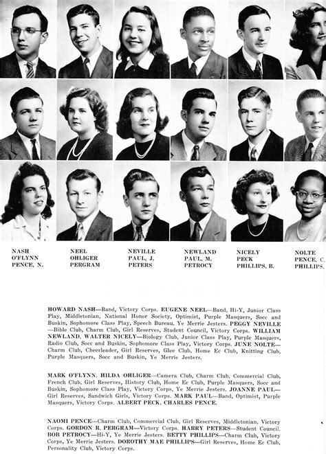 1943 Middletown High School Yearbook Ohio Vintage Yearbook High