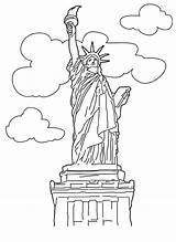 Liberty Statue Coloring Pages Printable Kids Sheet Bestcoloringpagesforkids Book Print Colouring Color Adult Sheets Flag Printables Popular American Visit sketch template