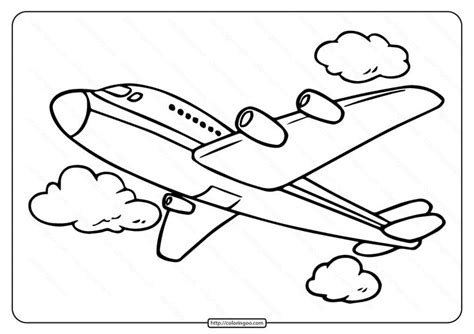 printable airplane  coloring page  airplane coloring pages