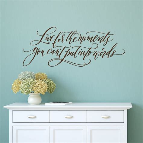 inspirational wall decal    moments   etsy