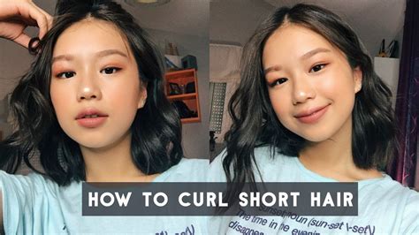 How To Curl Short Hair Effortless Curls Youtube