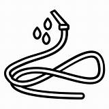 Hose Hosepipe Rubber Pipe Watering Coiled Drawing Iconfinder Outline sketch template
