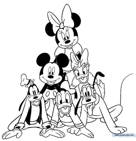gambar mickey mouse friends coloring page pages baby  rebanas rebanas