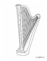 Choose Coloring Harp Pages Board sketch template