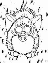 Furby Coloring Color Pages Furbie Kids Print Fun Funny Votes Eric July Tweet sketch template