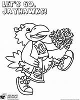 Coloring Ku Pages Jayhawks Popular Library Clipart Cartoon sketch template