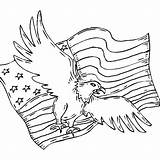 Patriotic Coloring Pages Printable Getcolorings Eagle Bald sketch template
