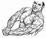 Bodybuilding Drawing Drawings Deviantart Getdrawings Swole Project People sketch template
