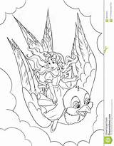 Thumbelina Coloring Pages Getcolorings Printable sketch template