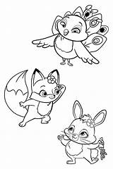Enchantimals Coloring Pages Animals Print Cute Raskrasil sketch template