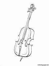 Cello Outline Drawing Paintingvalley sketch template